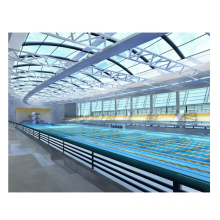 Steel truss space frame structure swimming pool roof structure